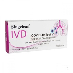 SINGCLEAN Antigénový výterový test s koloidným zlatom na COVID-19